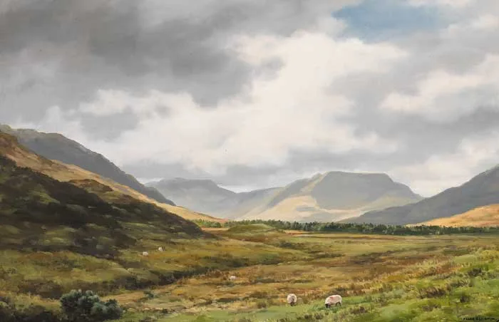 NEAR LEENANE, CONNEMARA by Frank Egginton, oil on canvas, sold Nov 2005