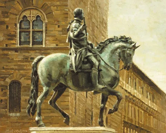 GARIBALDI by Mark O'Neill, oil on panel, sold Jun 2005