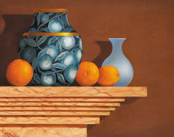 Paul Kavanagh, STILL LIFE WITH ORANGES, oil on canvas