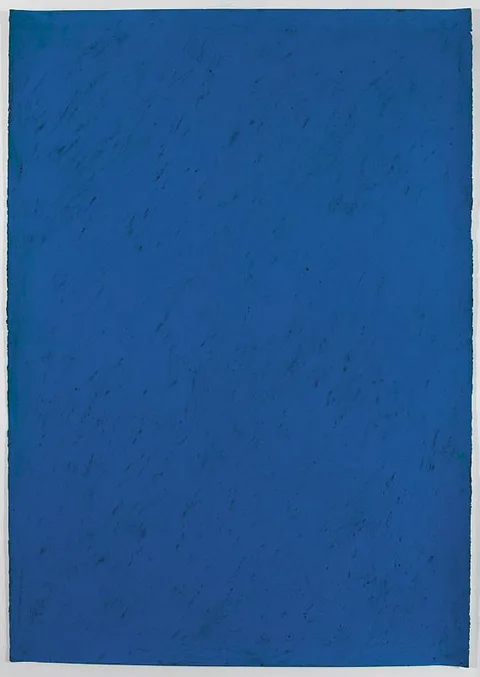 Michael Coleman, BLUE ABSTRACT, oil on paper