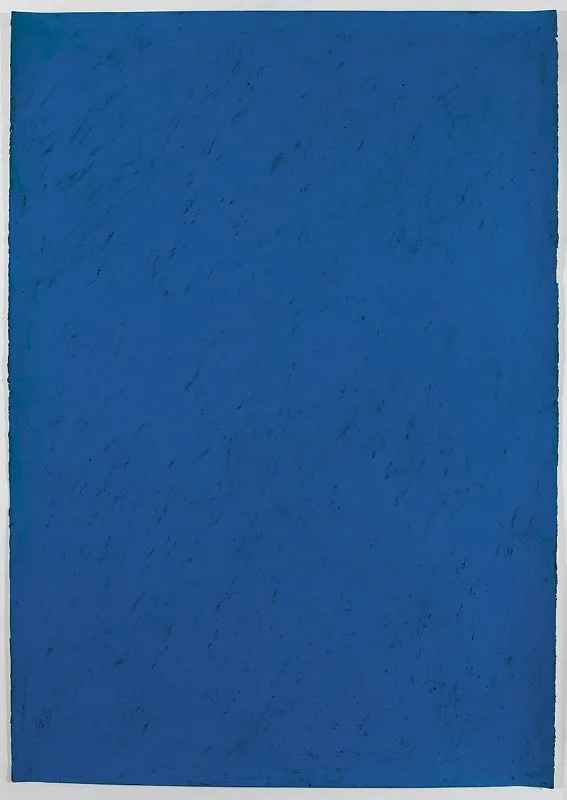Michael Coleman, BLUE ABSTRACT, oil on paper