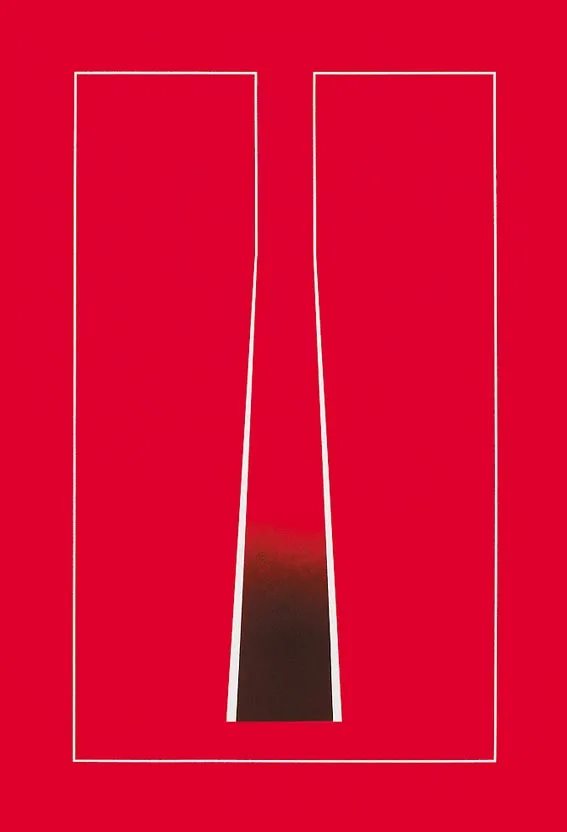 RED ABSTRACT by Cecil King, silkscreen print (unframed) (no. 17 from an edition of 100), sold Jun 2005