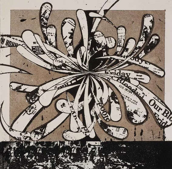 Micheal Farrell, A SHORTER HISTORY OF IRELAND (SET OF EIGHT), folio of eight etchings with aquatint, plus eight sheets of letterpress and a title-page, loose-bound in original box (no. 11 from an edition of 80)
