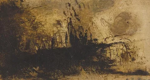 OLIVE DAWN by Alice Berger-Hammerschlag, oil on board mounted on canvas, sold Jun 2005