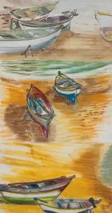 Barbara Warren, BOATS AT GRAN CANARIA