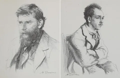 Mary Duncan, PORTRAIT OF GEORGE RUSSELL "AE", lithographs (2)