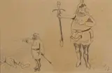 Edith Anna Somerville, AN ACTOR DRESSED AS A SOLDIER and two others (SET OF THREE)