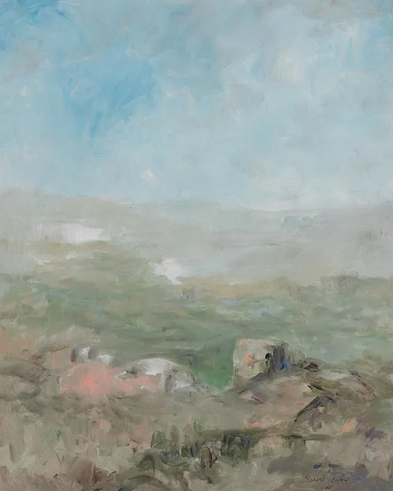 Robert Ryan, TOWER, oil on board