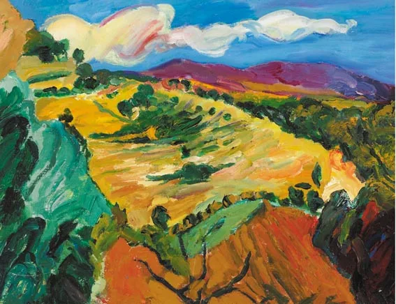 Tony Dolan, CONTINENTAL LANDSCAPE, oil on canvas