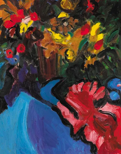 Tony Dolan, STILL LIFE WITH FLOWERS, oil on canvas