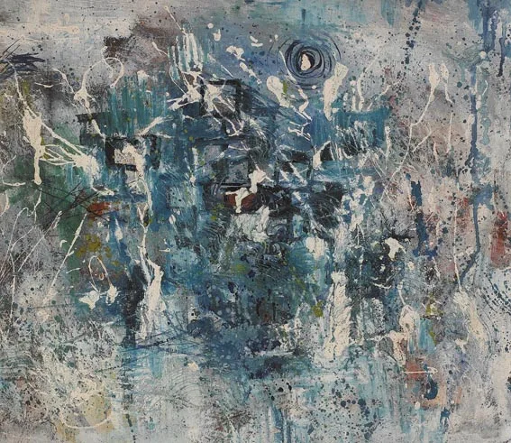 Gladys Maccabe, COMPOSITION, oil on board