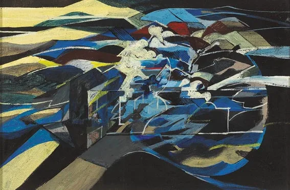 HOLYWOOD by David Crone, 1974, acrylic on canvas, sold Jun 2005