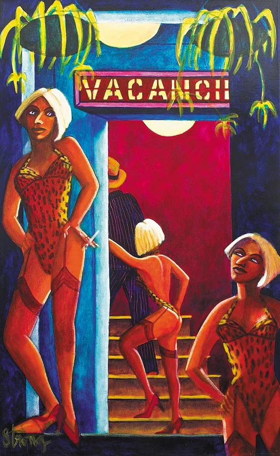 Rachel Strong, INTRIGUE, acrylic on canvas