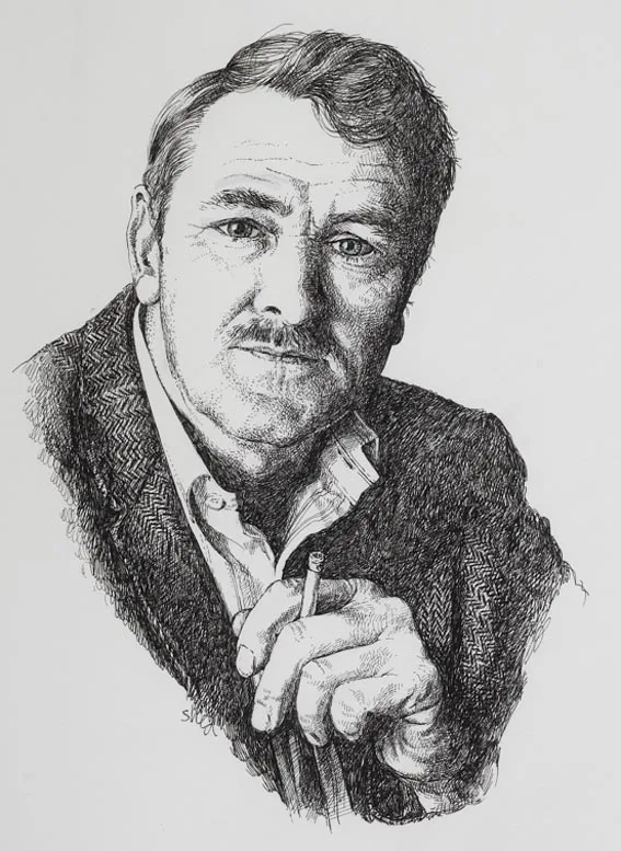 PORTRAITS OF IRISH WRITERS (SET OF FIVE) by Wendy Shea, pen and ink (5), sold Jun 2005
