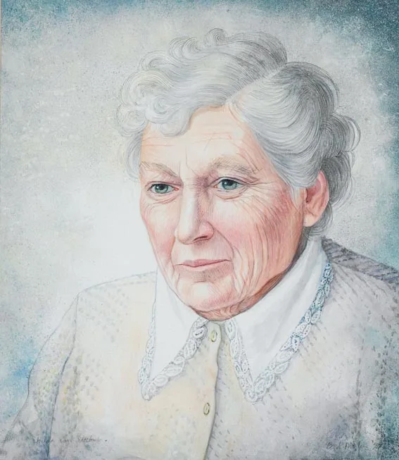 Brigid Marlin, PORTRAIT OF HILDA VAN STOCKUM, watercolour