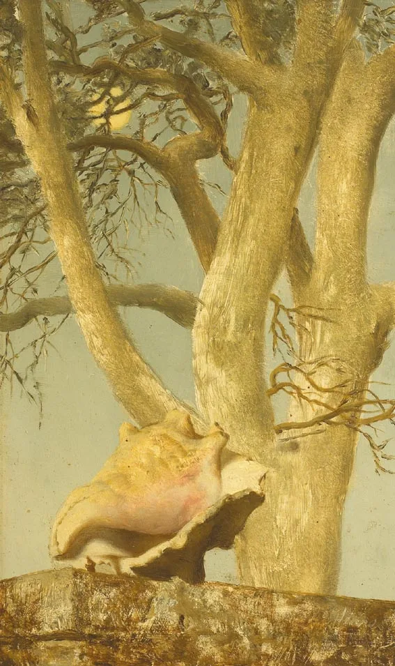 THE CONCH SHELL by Patrick Hennessy, oil on board, sold Jun 2005