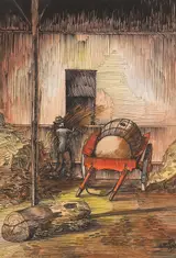 Ernest Columba Hayes, THE HAYSHED and THE BARN (A PAIR)