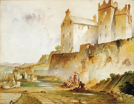 Nicholson Francis, BULLOCH CASTLE, DALKEY, COUNTY DUBLIN, watercolour over pencil