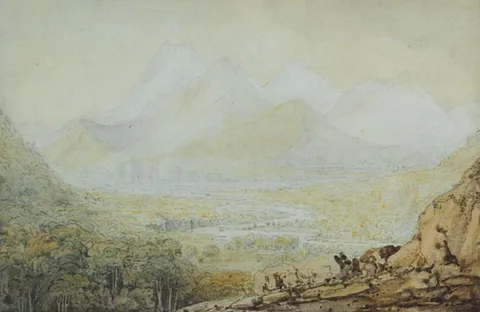 Francis Danby, VIEW IN IRELAND, watercolour over pencil on paper