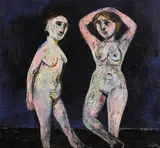 Stella Steyn, TWO FIGURES ON A BLUE GROUND