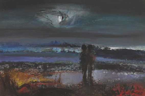 COMPANIONS by Daniel O'Neill, oil on board, sold Sep 2005