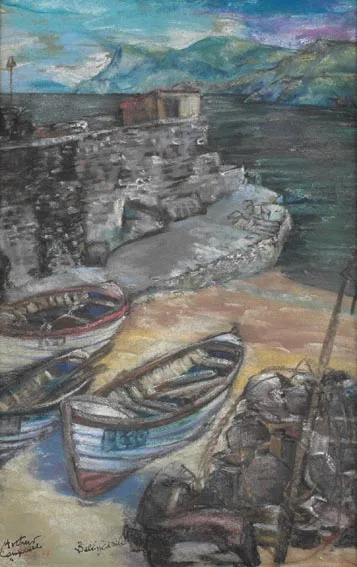 Arthur M. Campbell, BALLYCASTLE, COUNTY ANTRIM, pastel on paper