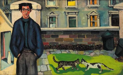Gerard Dillon, THE WALL, 1940, oil on canvas