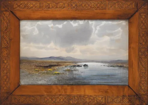 William Percy French, WHERE EVER I GO MY HEART TURNS BACK TO THE COUNTY MAYO, watercolour