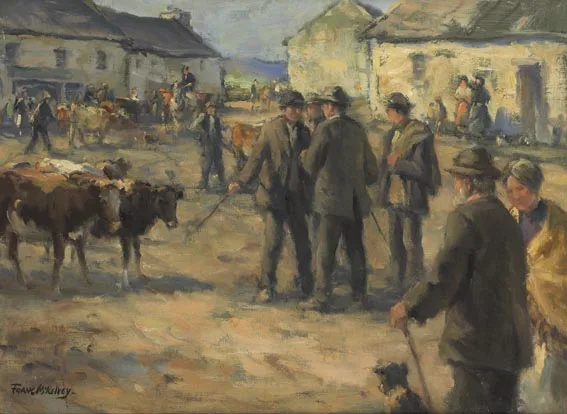 FAIR DAY by Frank McKelvey, oil on canvas, offered Sep 2005