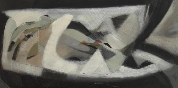 WINTER LIGHT by Tony O'Malley, oil on board, offered Sep 2005