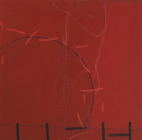 PAINTING WITH DAVID by Felim Egan, acrylic on canvas, offered Sep 2005