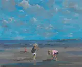 James Le Jeune, CHILDREN PLAYING ON A BEACH