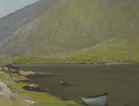LOUGH MUCK, CONNEMARA by Cecil Maguire, oil on panel, sold Sep 2005