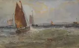 Edwin Hayes, SCOTCH FISHING BOATS OFF GREAT YARMOUTH