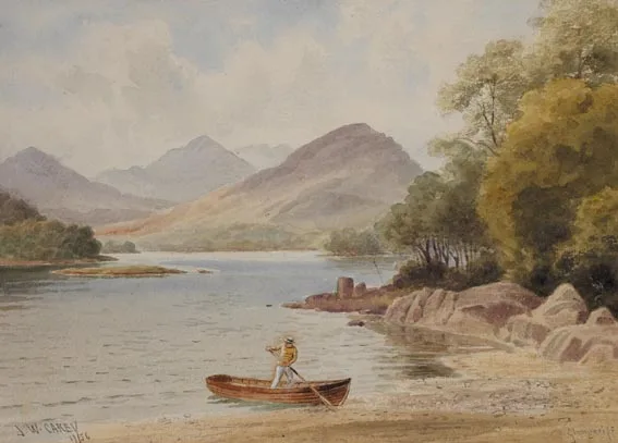 GLENGARIFF, COUNTY CORK by Joseph William Carey, watercolour, sold Sep 2005
