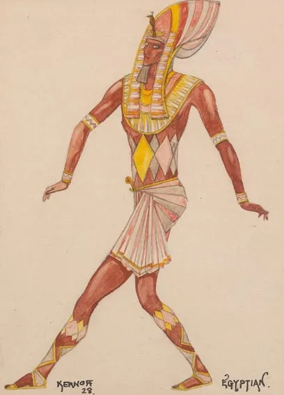 EGYPTIAN by Harry Kernoff, watercolour over pencil, sold Sep 2005