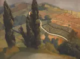 CYPRESS TREES, URBINO, Whyte's 2005