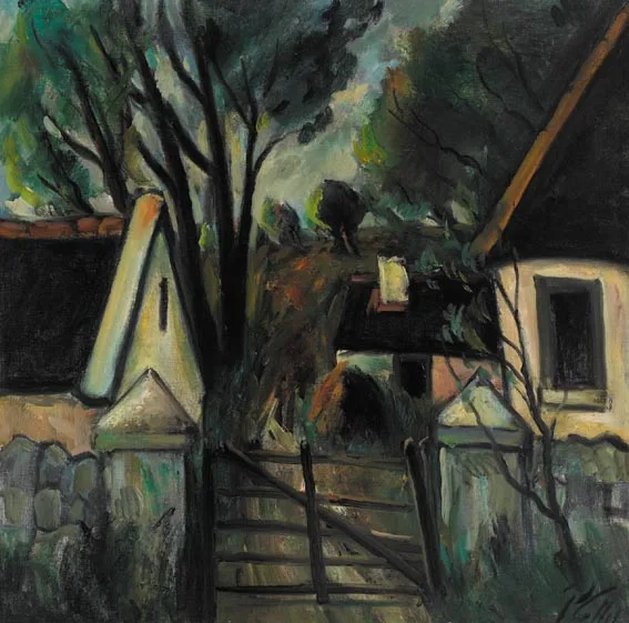 THE FARM by Peter Collis, circa 1994, oil on canvas, offered Sep 2005