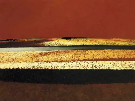 FORESHORE by Daniel O'Neill, oil on board, sold Apr 2005