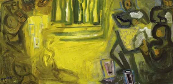 CARD PLAYERS by Nano Reid, oil on board, sold Apr 2005