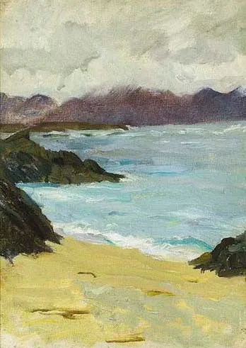 DOWROS BAY, COUNTY DONEGAL by Estella Solomons, oil on canvas, sold Apr 2005