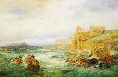 Alexander Williams, DALKEY SOUND, COUNTY DUBLIN, watercolour over pencil heightened with white