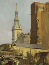 William John Leech, ST GILES, HOLBURN, FROM CHARING CROSS ROAD