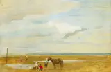 Tom Carr, CHILDREN WITH A PONY ON THE SHORE