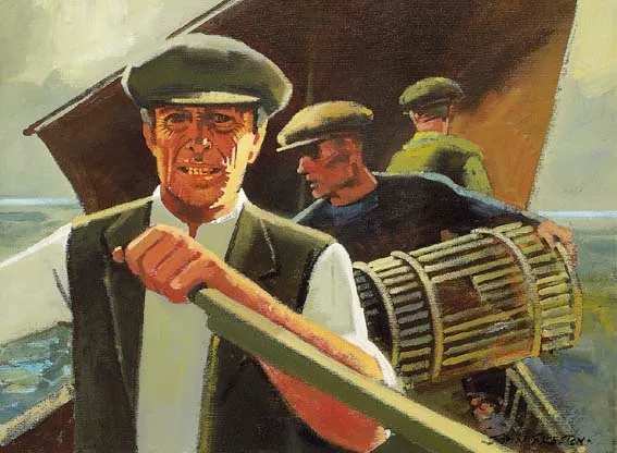 John Skelton, THE LUG SAIL, ARANMEN, acrylic on canvas