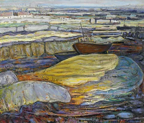 Patrick Reel, HIGH AND DRY, oil on canvas