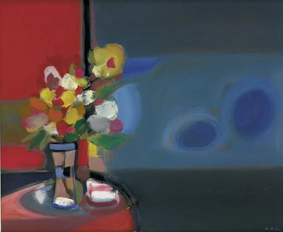 Eric Patton, FLOWER STUDY, oil on canvas