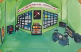 Anne Yeats, THREE SET DESIGNS FOR THE STAR TURNS RED BY Seán O'CASEY, PLUS ONE OTHER (4)