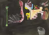 Anne Yeats, THREE SET DESIGNS FOR DONAGH McDONAGH'S HAPPY AS LARRY