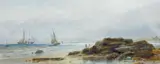 Edwin Hayes, FISHING VESSELLS IN A HARBOUR
